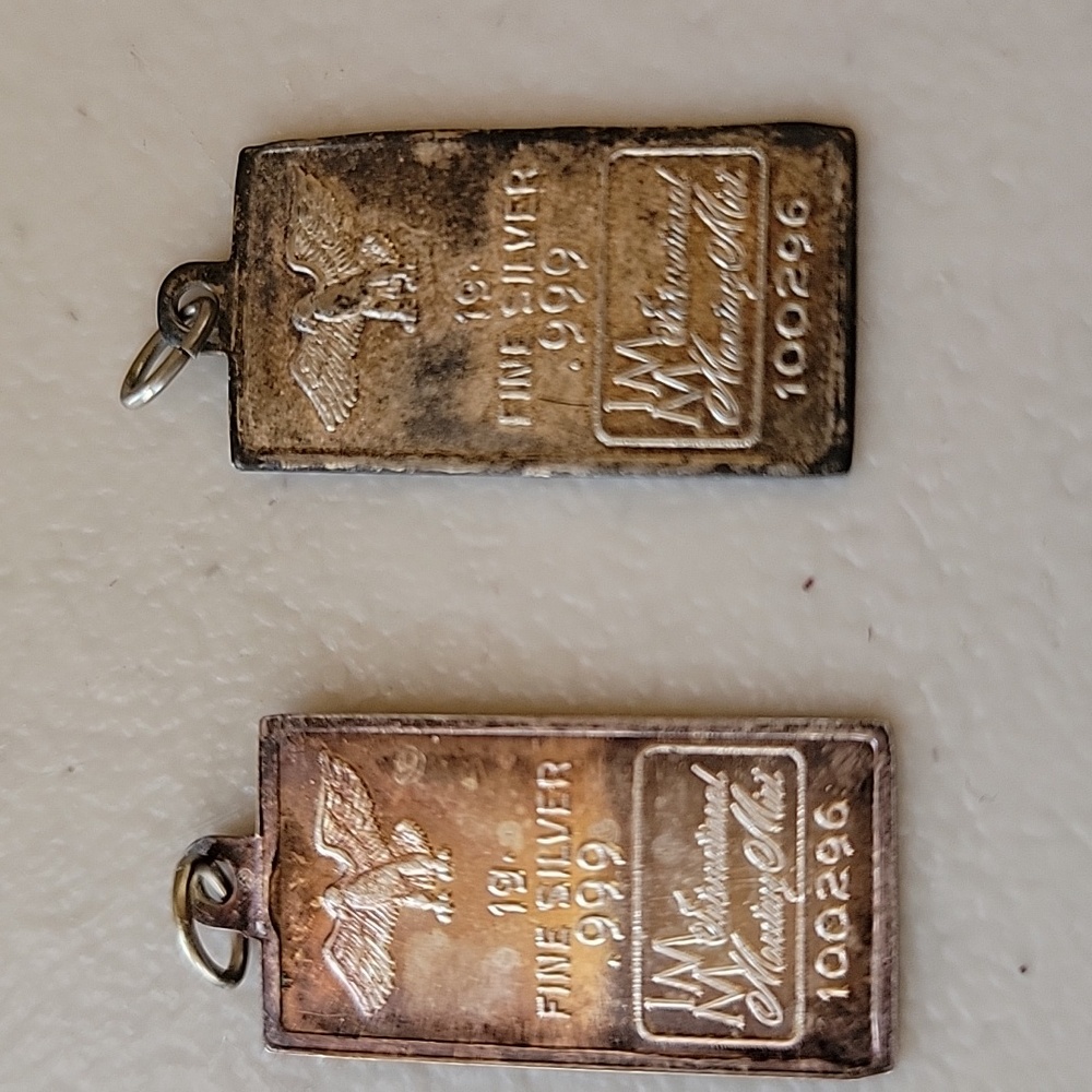 Pure Solid Silver Ingot .999 Fine Silver Charms